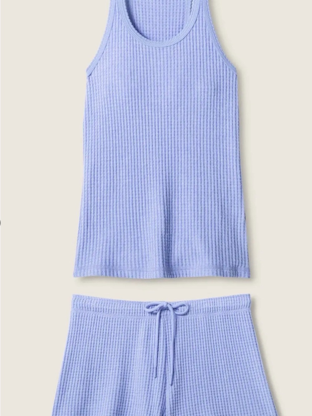 PJ Salvage Lavender Ribbed Tank & Shorts Lounge Set
